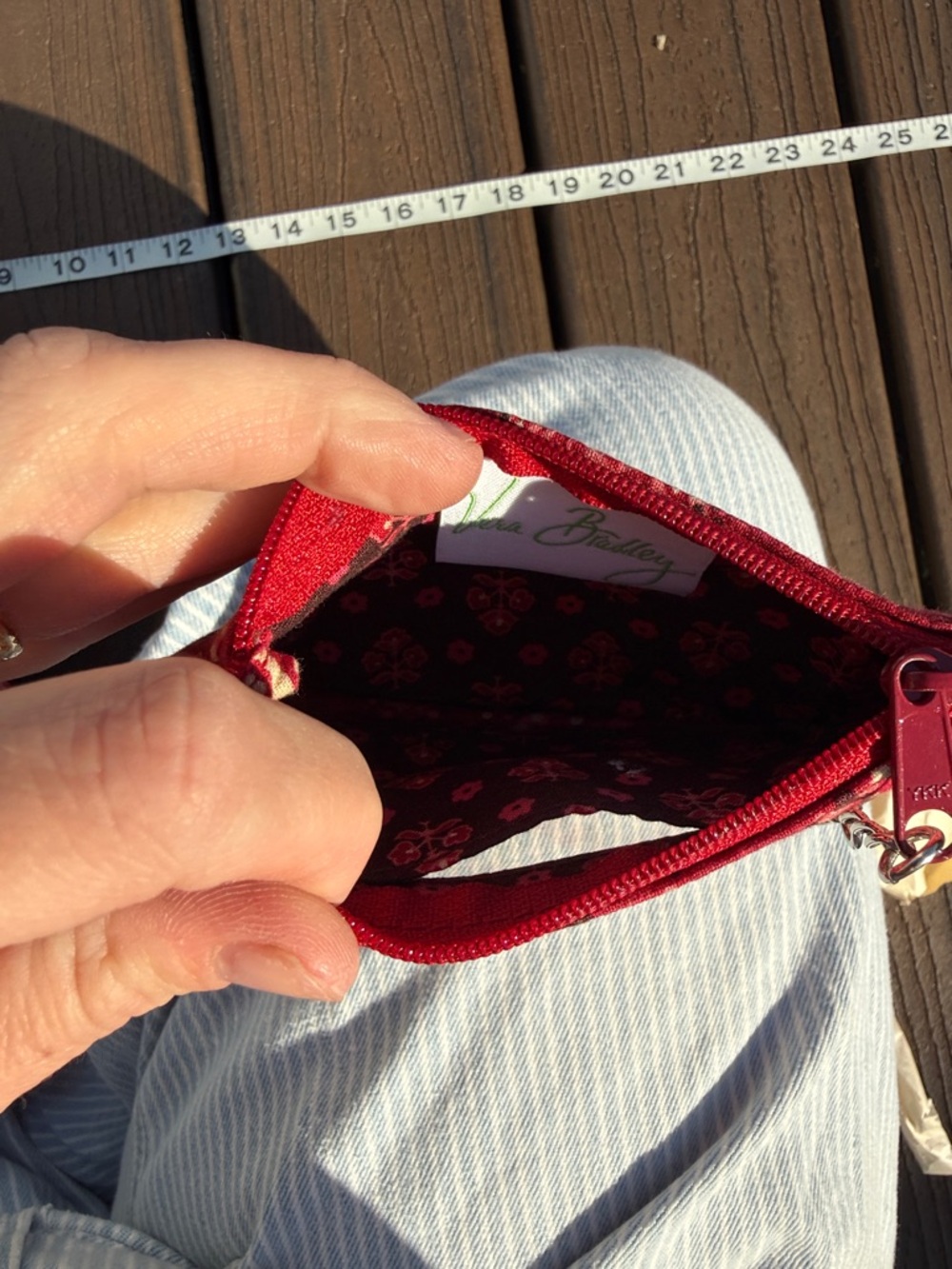 Red Quilted Paisley Cosmetic Bag Set “red mesa paisley” - Picture 10 of 10